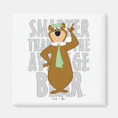 ヨギ頭が切れるは平均熊より マグネット (正面)