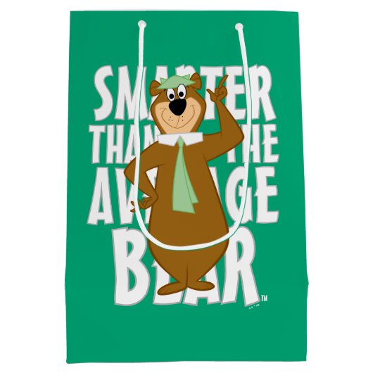 ヨギ頭が切れるは平均熊より ミディアムペーパーバッグ (裏面)