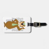 ヨギ頭が切れるは平均熊より ラゲッジタグ (正面横)