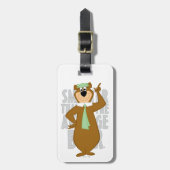 ヨギ頭が切れるは平均熊より ラゲッジタグ (正面縦)