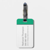 ヨギ頭が切れるは平均熊より ラゲッジタグ (裏面縦)