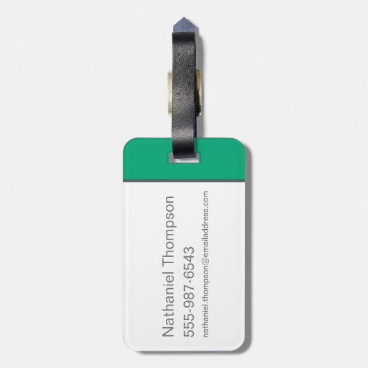 ヨギ頭が切れるは平均熊より ラゲッジタグ (裏面縦)