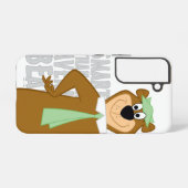 ヨギ頭が切れるは平均熊より SAMSUNG GALAXYケース (裏面横)
