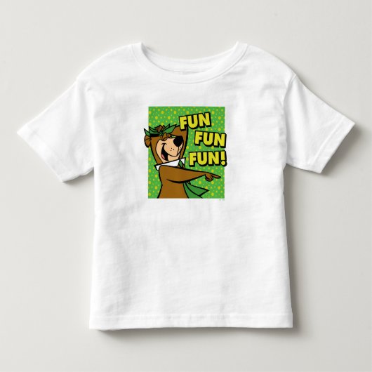 ヨギ・ベア 楽しい 楽しい 楽しい トドラーTシャツ (正面)