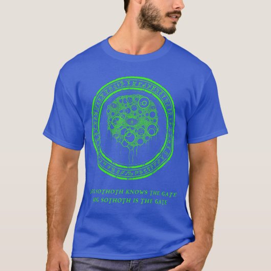 ヨグ=ソトースは門を知っている ホラーTシャツ 少年 Tシャツ (正面)