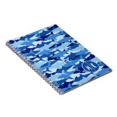 ヨシキリザメパターン|モノグラム ノートブック (右側)