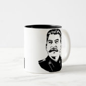ヨシフ・スターリンのポートレート ツートーンマグカップ (正面右)