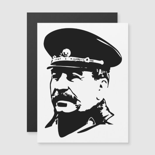 ヨシフ・スターリン, ソ連, CCCP, ソビエト連邦, 共産主義 マグネット招待状 (正面/裏面)