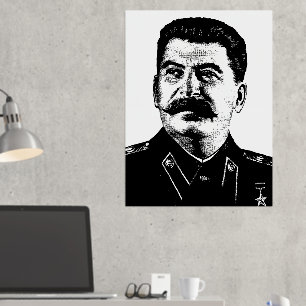 ヨシフ・スターリン, ソ連, CCCP, ソビエト連邦, 共産主義 箔ポスター