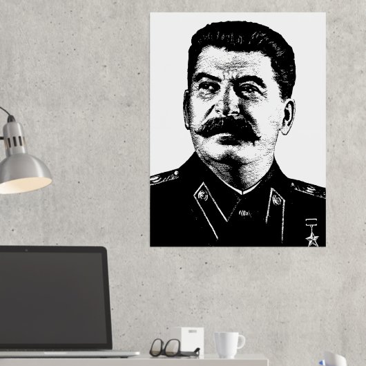 ヨシフ・スターリン, ソ連, CCCP, ソビエト連邦, 共産主義 箔ポスター (インサイチュ (デスク2))