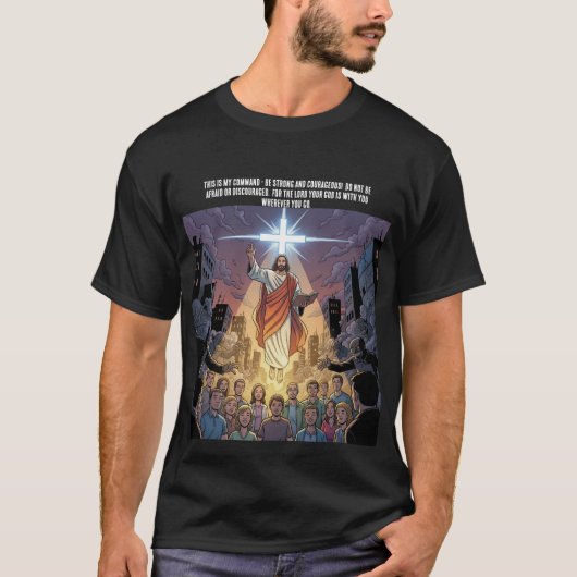 ヨシュア記 1:9 Tシャツ (正面)