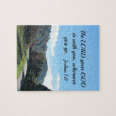 ヨシュア1:9あなたの神なる主はあなた方と共にある ジグソーパズル (横)