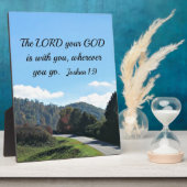 ヨシュア1:9あなたの神なる主はあなた方と共にある フォトプラーク (側面)