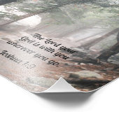 ヨシュア1:9あなたの神なる主はあなた方と共にある フォトプリント            (角)