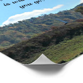 ヨシュア1:9あなたの神なる主はあなた方と共にある ポスター (角)