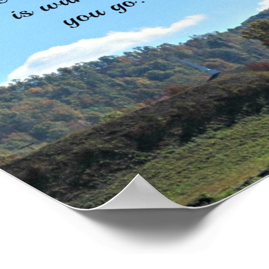 ヨシュア1:9あなたの神なる主はあなた方と共にある ポスター (角)