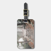 ヨシュア1:9あなたの神なる主はあなた方と共にある… ラゲッジタグ (正面縦)