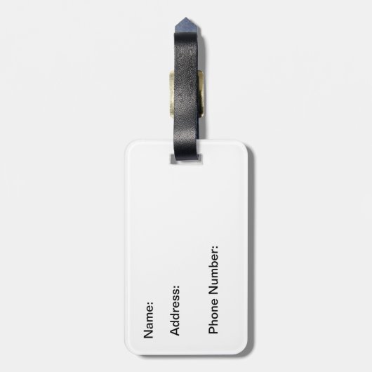 ヨシュア1:9あなたの神なる主はあなた方と共にある… ラゲッジタグ (裏面縦)