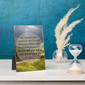 ヨシュア1:9どこへでもプラークを行く フォトプラーク