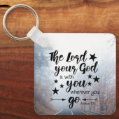 ヨシュア1:9主はあなた方と共にあり キーホルダー (正面)