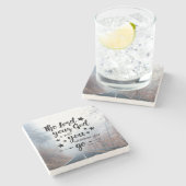 ヨシュア1:9主はあなた方と共にあり ストーンコースター (横)