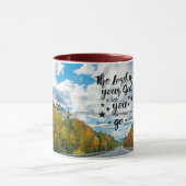 ヨシュア1:9主はあなた方と共にあり マグカップ (中央)