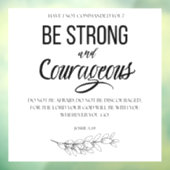 ヨシュア1:9強く勇敢なクリスチャンになれ ウィンドウサイン (シート3)