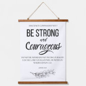 ヨシュア1:9強く勇敢なクリスチャンになれ 吊り下げ型タペストリー (正面)