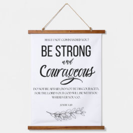 ヨシュア1:9強く勇敢なクリスチャンになれ 吊り下げ型タペストリー