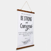 ヨシュア1:9強く勇敢なクリスチャンになれ 吊り下げ型タペストリー (傾斜あり)
