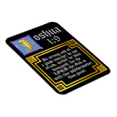 ヨシュア1:9照光旧約聖書引用文 マグネット (右側)