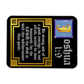 ヨシュア1:9照光旧約聖書引用文 マグネット (横)