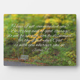 ヨシュア1:9聖書の聖句キリスト教聖なる書物、 経典 フォトプラーク