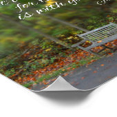 ヨシュア1:9聖書の聖句キリスト教聖なる書物、 経典 ポスター (角)