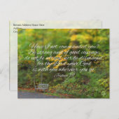 ヨシュア1:9聖書の聖句キリスト教聖なる書物、 経典 ポストカード (正面/裏面)