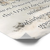 ヨシュア1:9聖書の聖句勇気付けられる ポスター (角)