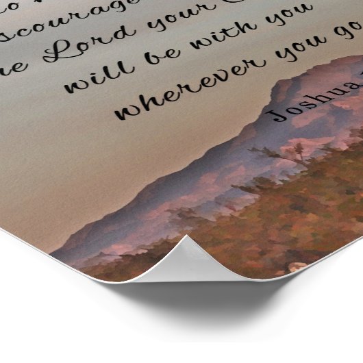 ヨシュア1:9 ポスター (角)