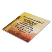 ヨシュア1:9 強くあれ、勇気を出せ、聖書の名言 タイル (側面)