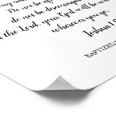 ヨシュア1:9 洗礼ギフト ポスター (角)