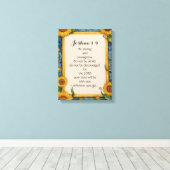 ヨシュア1:9 NIV聖書の聖句アート キャンバスプリント (インサイチュ (ウッドフロア))