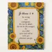 ヨシュア1:9 NIV聖書の聖句アート プランナー手帳 (裏面)