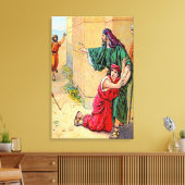 ヨシュア20都市の避難用キャンバス キャンバスプリント (インサイチュ (リビング))