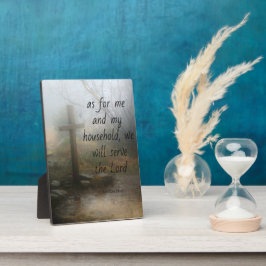 ヨシュア24:15わたしとわが家とは フォトプラーク