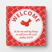 ヨシュア24:15わたしとわが家の中国 フォトプラーク (正面)