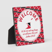 ヨシュア24:15わたしとわが家トリニダード フォトプラーク (正面)