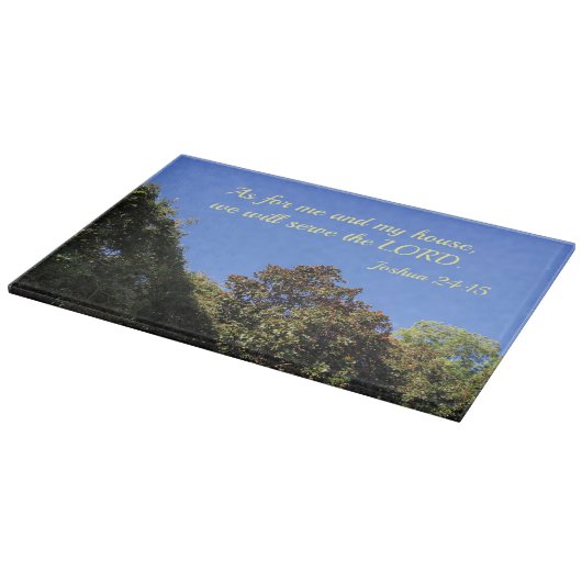 ヨシュア24:15わたしの家と私の家とについては、わたしたちは仕える カッティングボード (角)