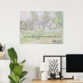 ヨシュア24:15ヴァンゴッホハウス ポスター (ホームオフィス)