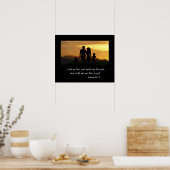 ヨシュア24:15家族のポスター ポスター (キッチン)