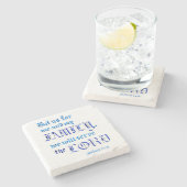 ヨシュア24 15我々は主なる聖書の聖句に仕える ストーンコースター (横)