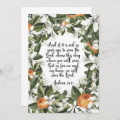 ヨシュア24:15水色バイブル聖句カード (正面/裏面)